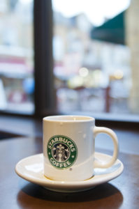 Starbucks Coffee Mug On Plate